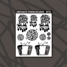 Load image into Gallery viewer, Inktober Deco Sticker Sheets
