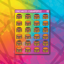 Load image into Gallery viewer, Halloween Burger Sticker Sheets
