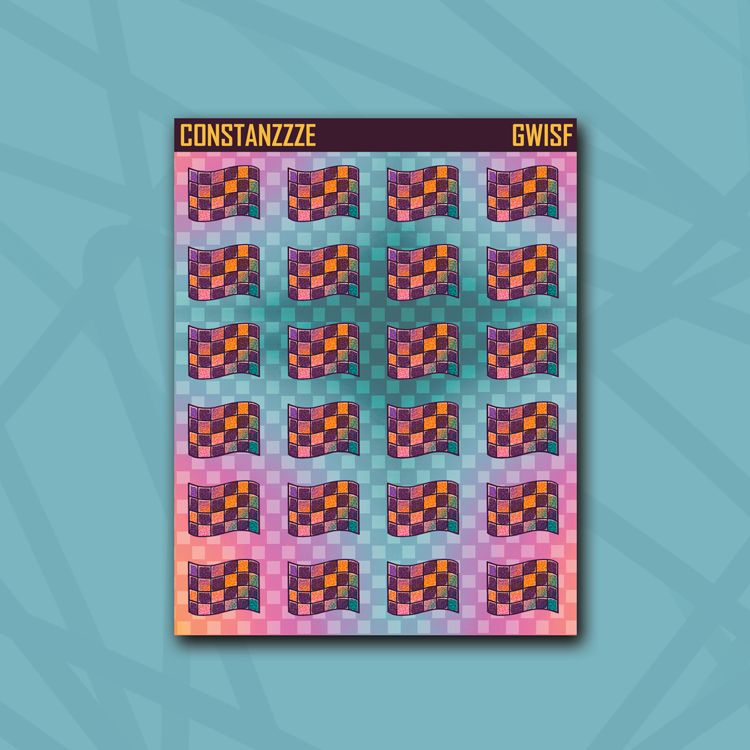 Race To Wild Flag Sticker Sheet