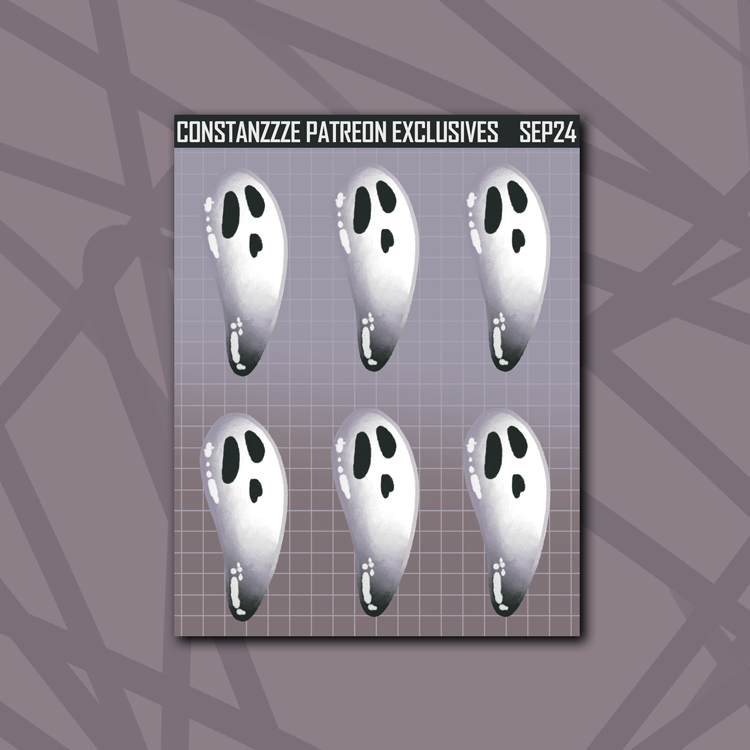 Haunted Florals Small Ghostie Deco Sticker Sheet