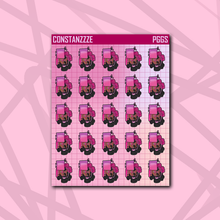 Load image into Gallery viewer, Pink Gamer Girl Chibi (MS2) Sticker Sheet
