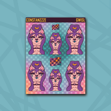 Load image into Gallery viewer, Race To Wild Ponytail Llama Babe Sticker Sheet
