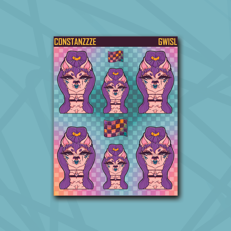 Race To Wild Ponytail Llama Babe Sticker Sheet