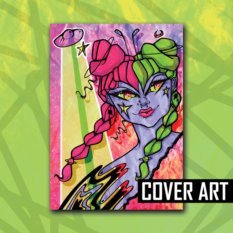 Space Girl Reusable Sticker Book