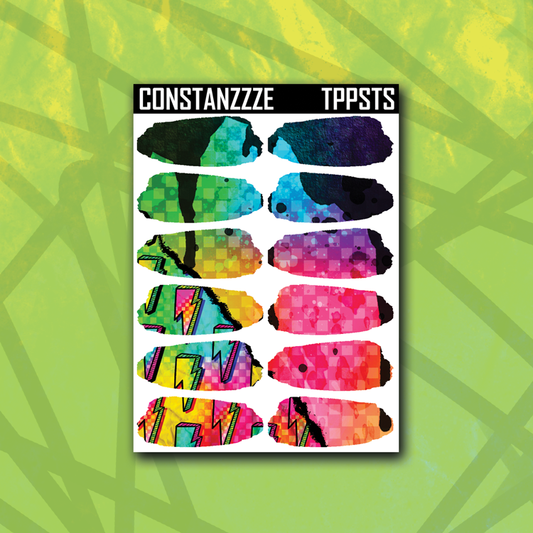 Splatter Rip Medium Swatch Sticker Sheet