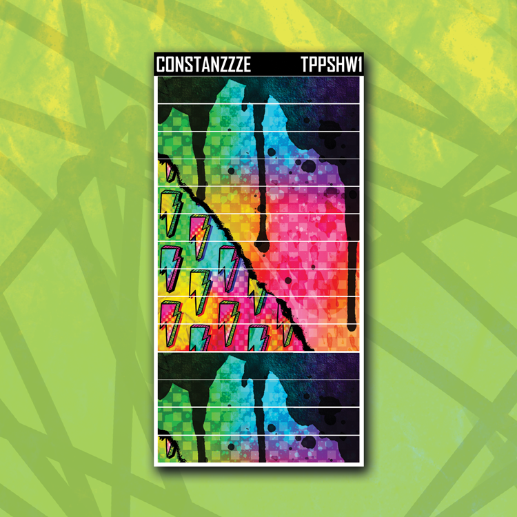 Splatter Rip Top Hobonichi Weeks Washi Strip Sticker Sheet