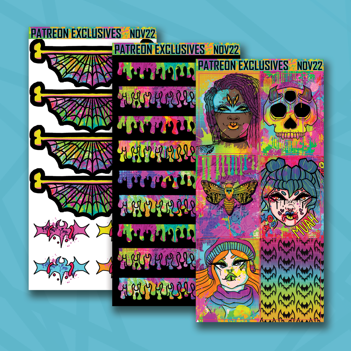 Spooky All Year Headers and Deco Box Sticker Sheets – Constanzzze