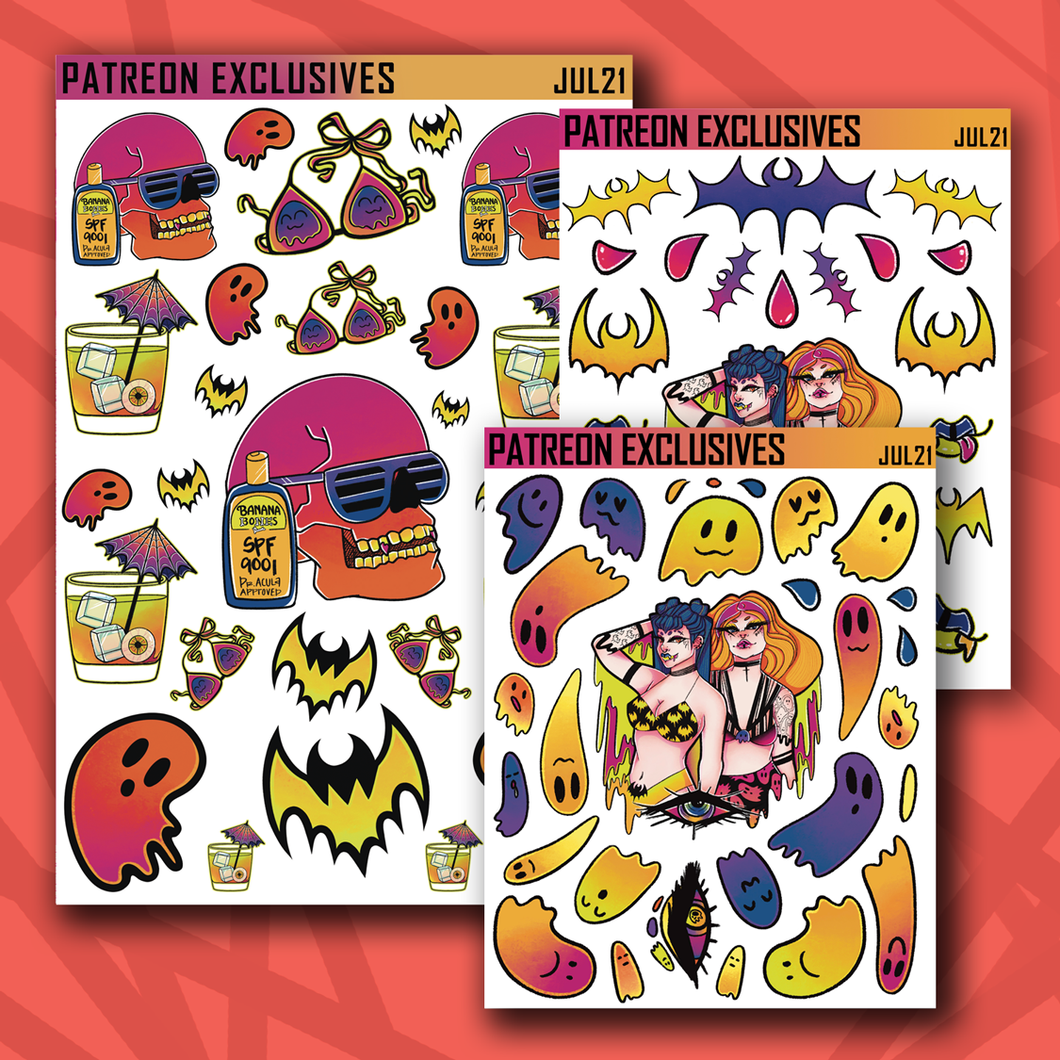 Spooky Summer Mixed Deco Sticker Sheets