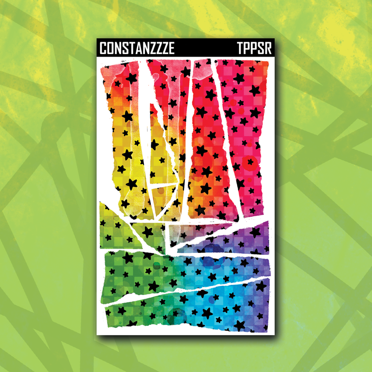 Rainbow Star Checker Rippies Sticker Sheet