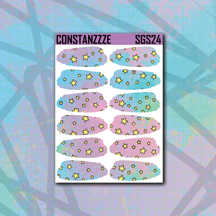 Swarch Sticker Pastel Star Medium Swatch Sticker Sheet – Constanzzze