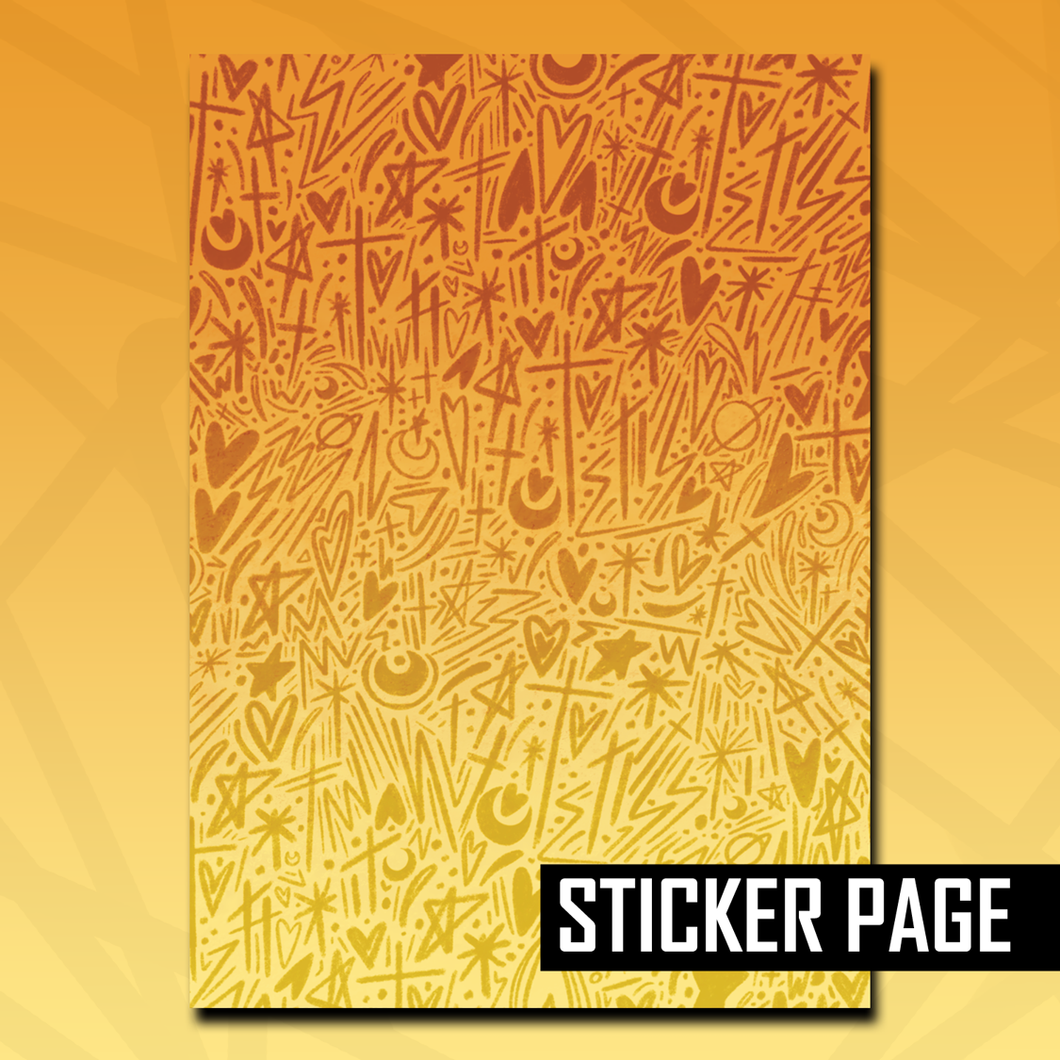 Venus Oracle Pattern Sticker Page