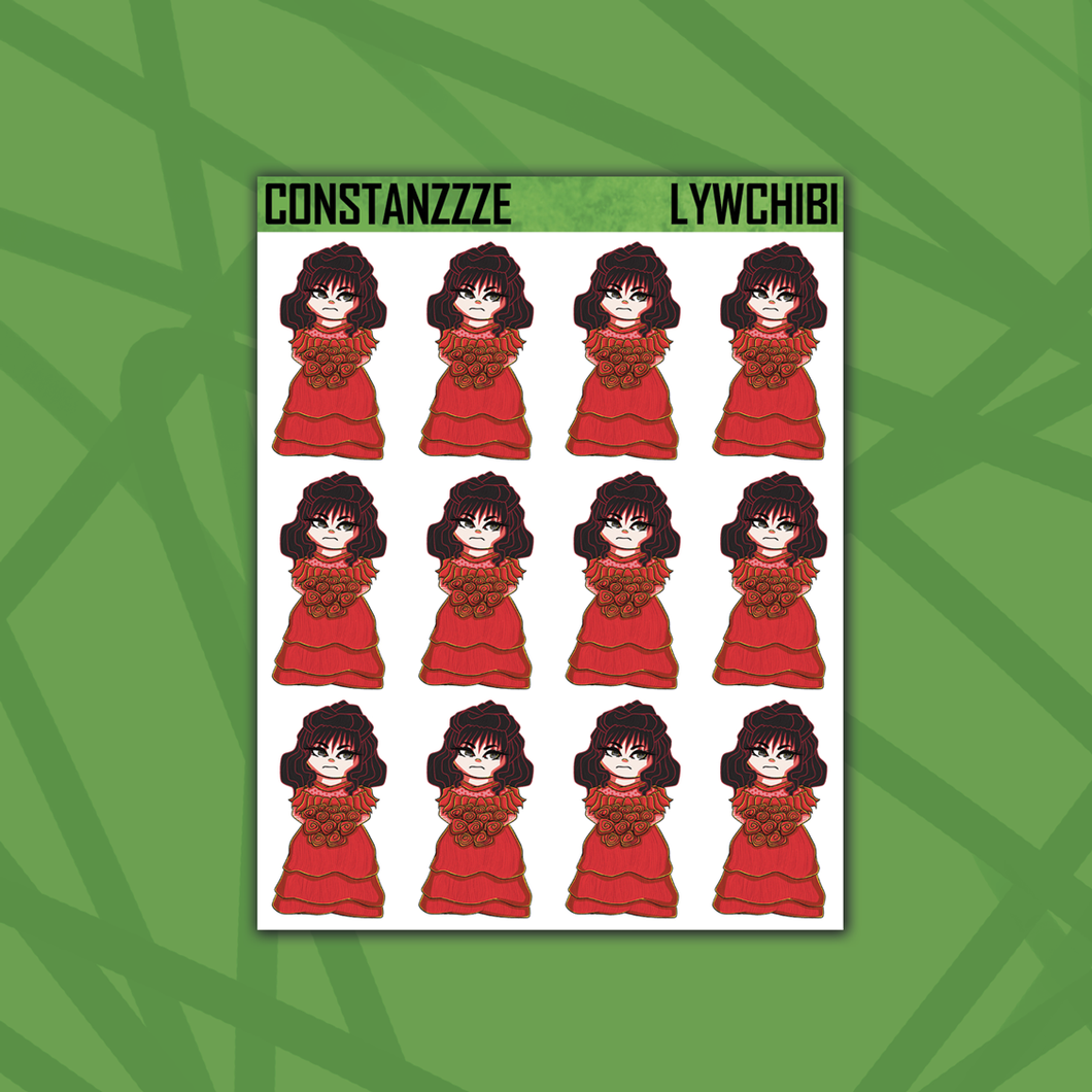 Lydia Chibi Sticker Sheet