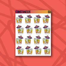 Load image into Gallery viewer, Spooky Summer Drink Sticker Sheets
