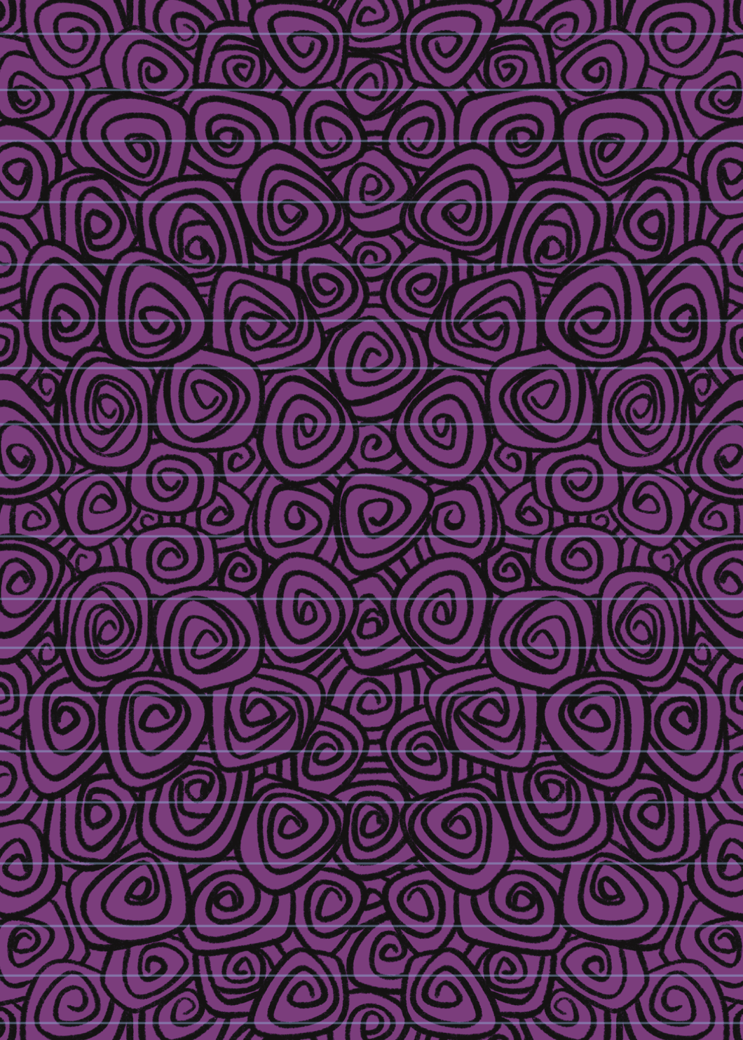 Traditional Purple Swirlies Reusable Sticker Book