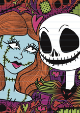 Load image into Gallery viewer, Traditional Jack and Sally Reusable Sticker Book
