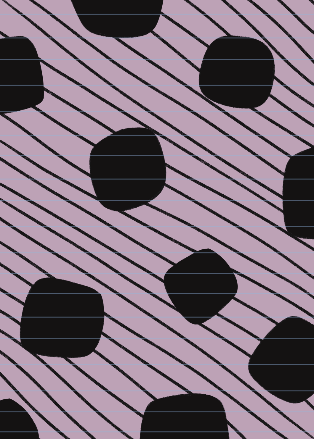 Pastel Purple Dot With Stripes Reusable Sticker Book