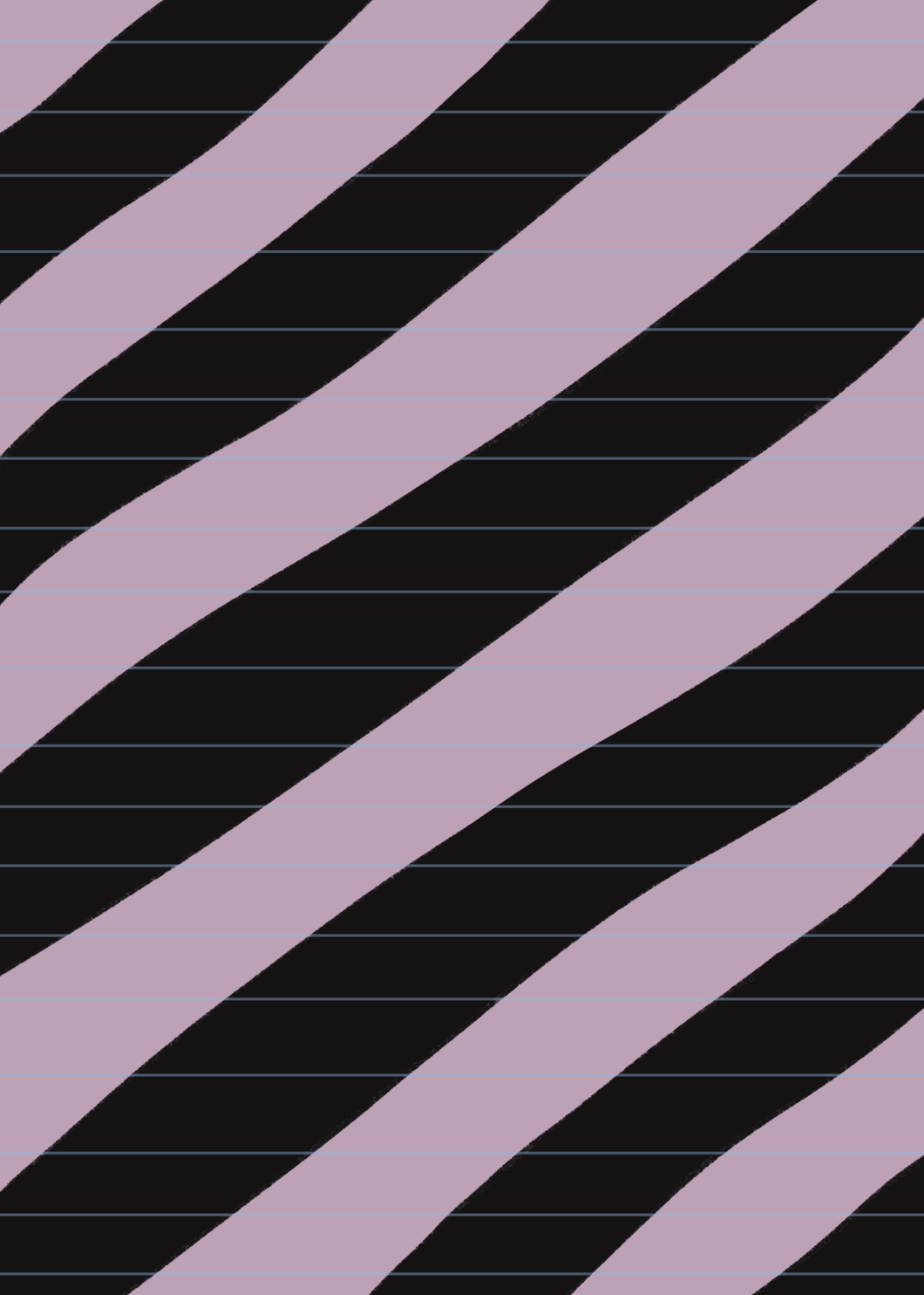 Pastel Purple Thick Stripe Reusable Sticker Book