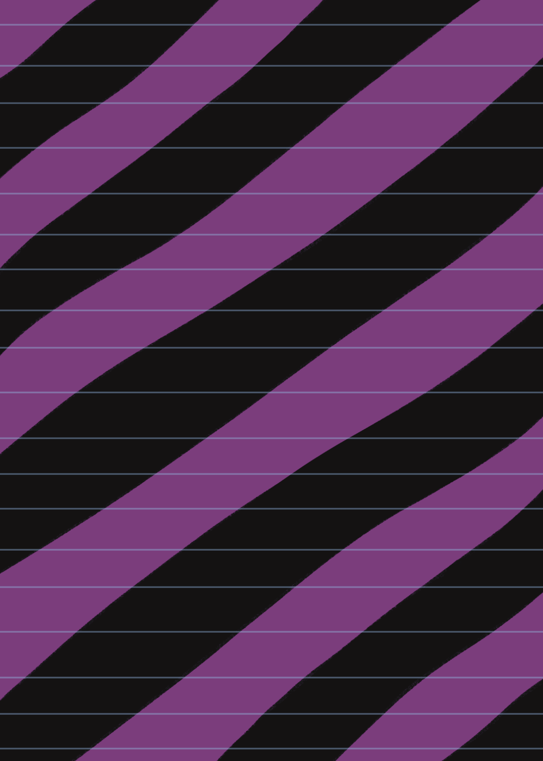 Traditional Purple Thick Stripe Reusable Sticker Book