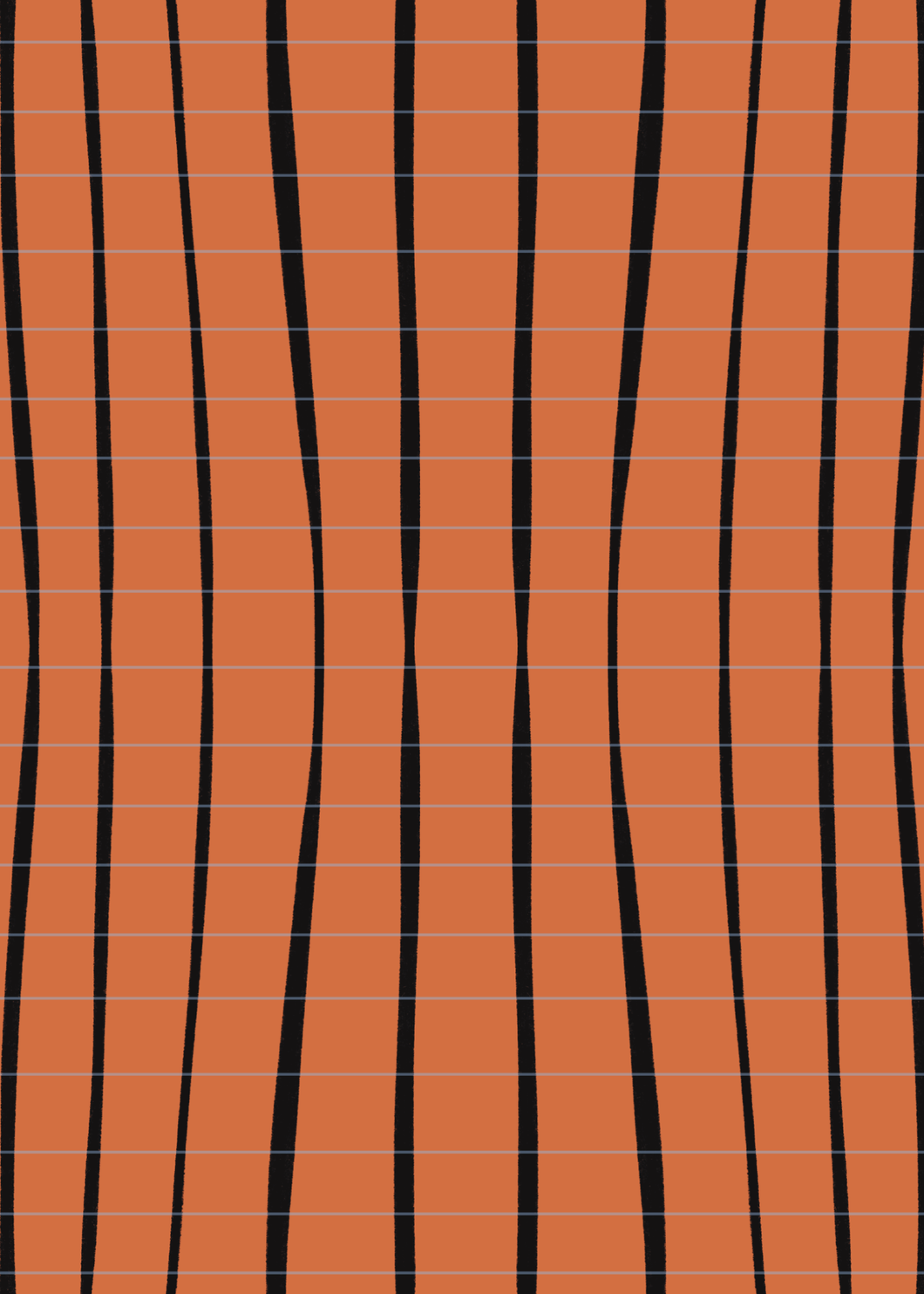 Traditional Orange Stripes Reusable Sticker Book
