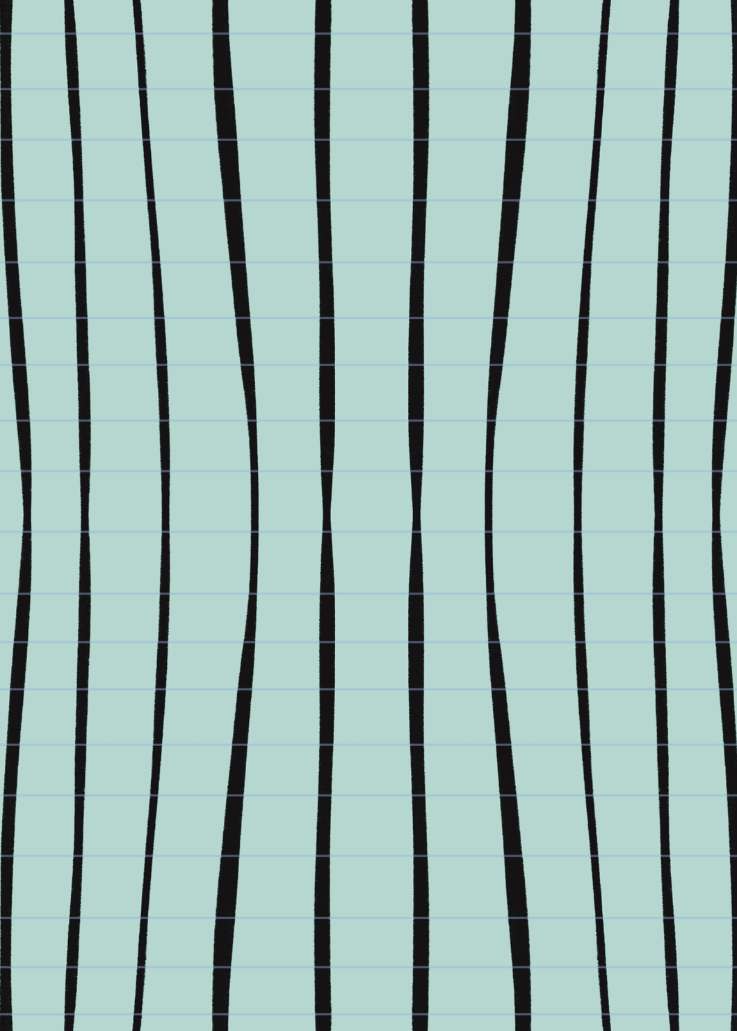 Pastel Teal Stripes Reusable Sticker Book