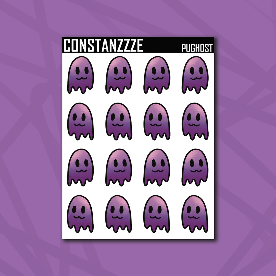 Purple Small Ghostie Sticker Sheet