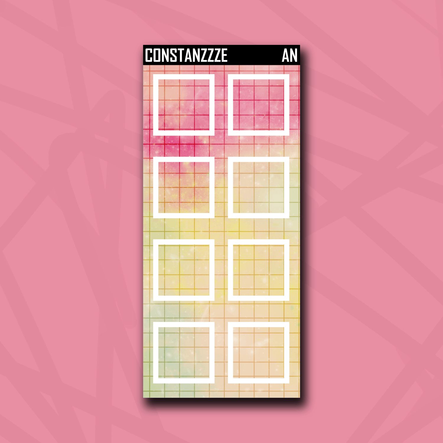 Andromeda Grid Large Sticky Notes – Constanzzze