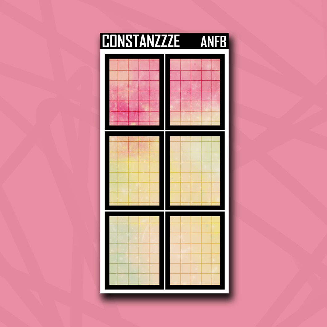 Andromeda Grid Full Box Sticker Sheet