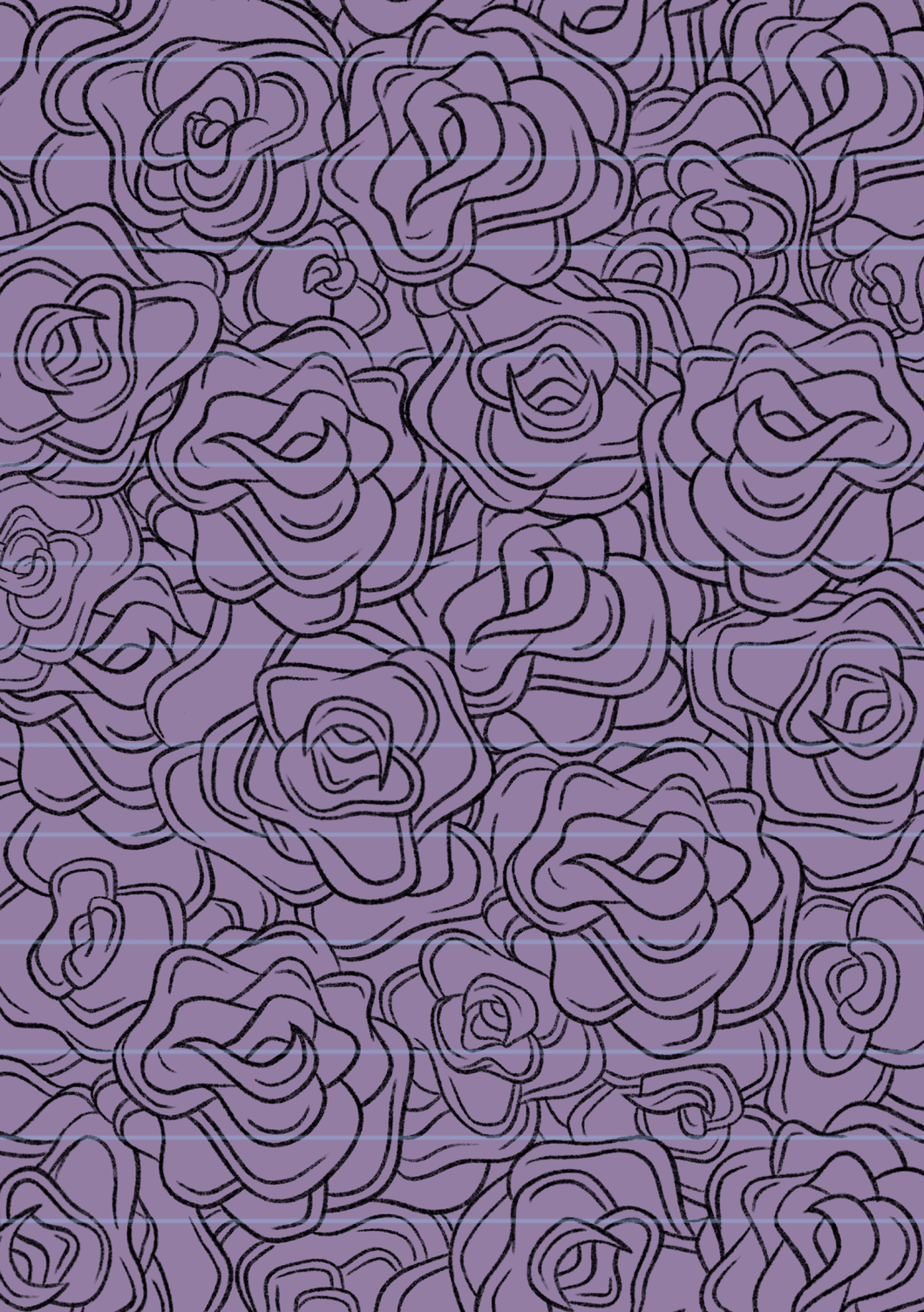 Purple Rose Reusable Sticker Book