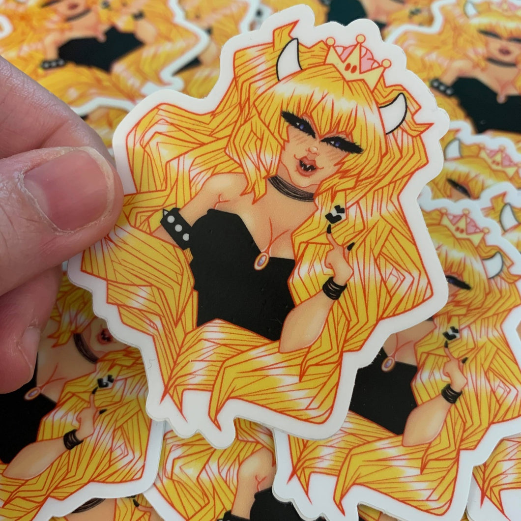 Bowsette Vinyl Sticker