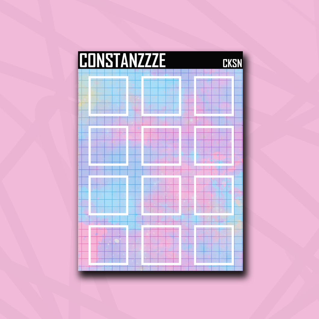 Cotton Kandi Grid Small Sticky Notes