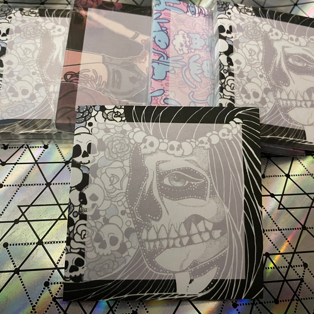 **OOPS** Skull Witch Sticky Note Pads