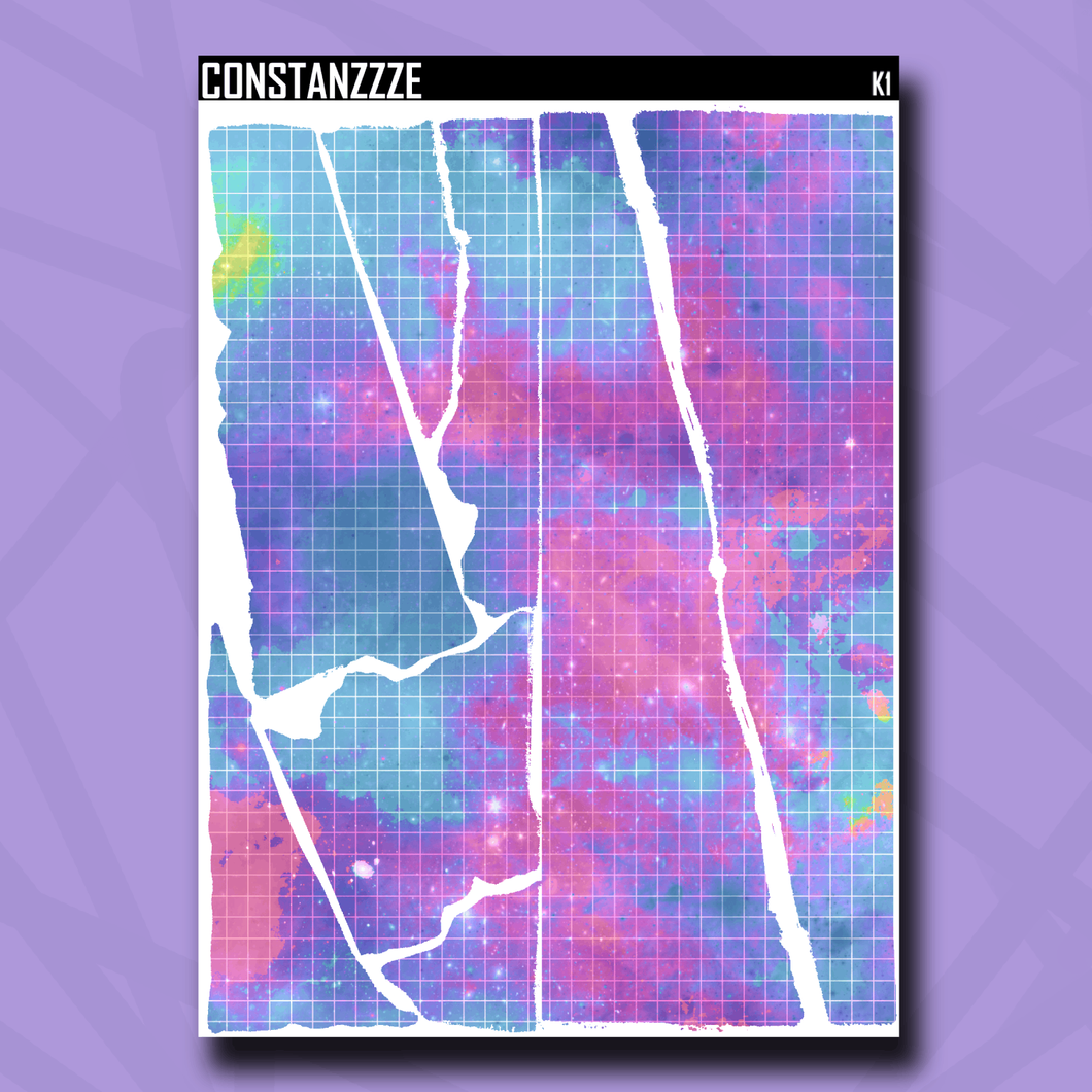 Jumbo Space Kandi Grid Rippies Sticker Sheet