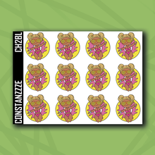 Load image into Gallery viewer, Fun in the Sun Chibi Floatie Sticker Sheet (Medium Skin Tone)
