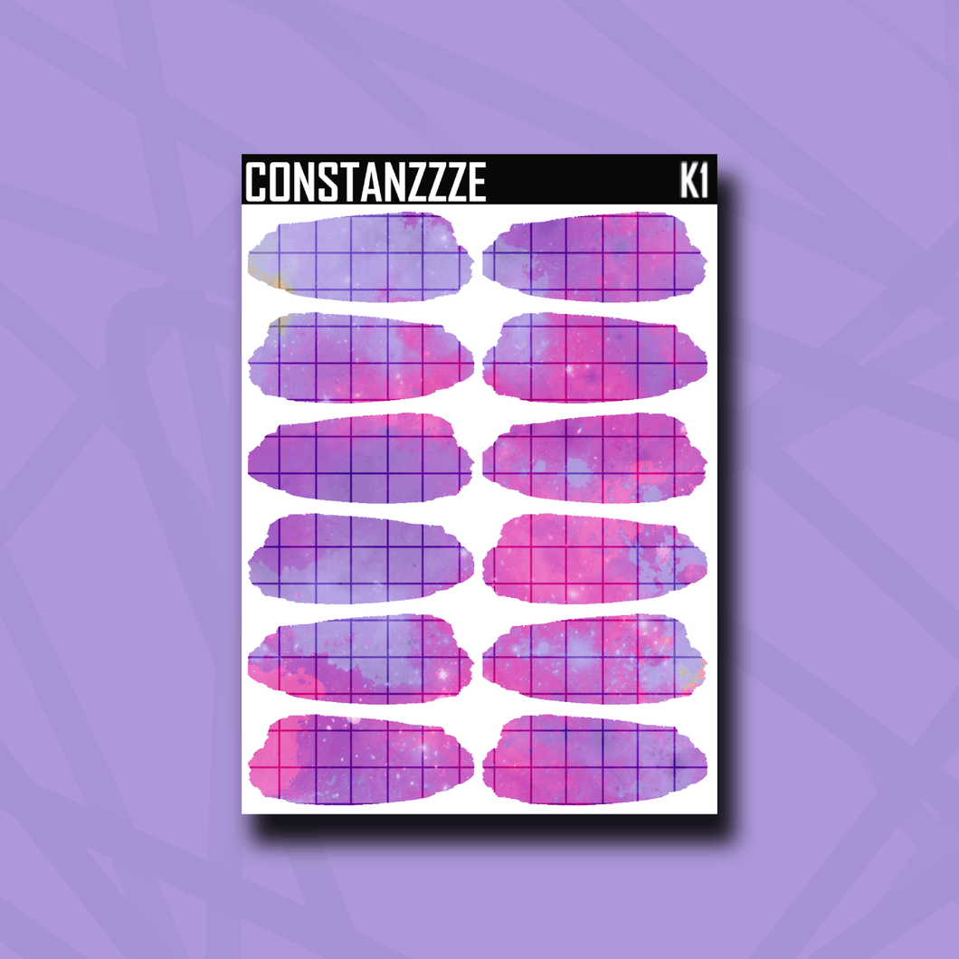Pink Kandi Medium Swatch Sticker Sheet