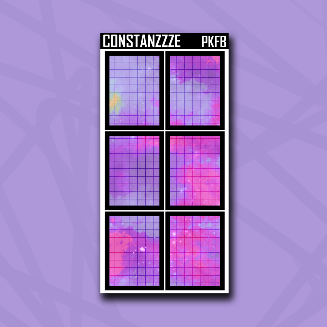 Pink Kandi Grid Full Box Sticker Sheet