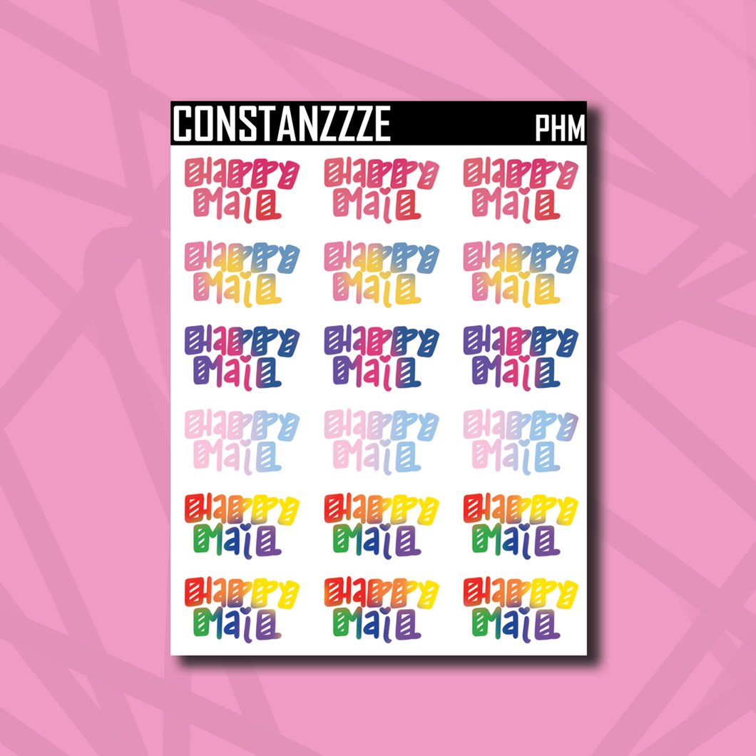 Variety Pride Happy Mail Hand Lettered Sticker Sheet
