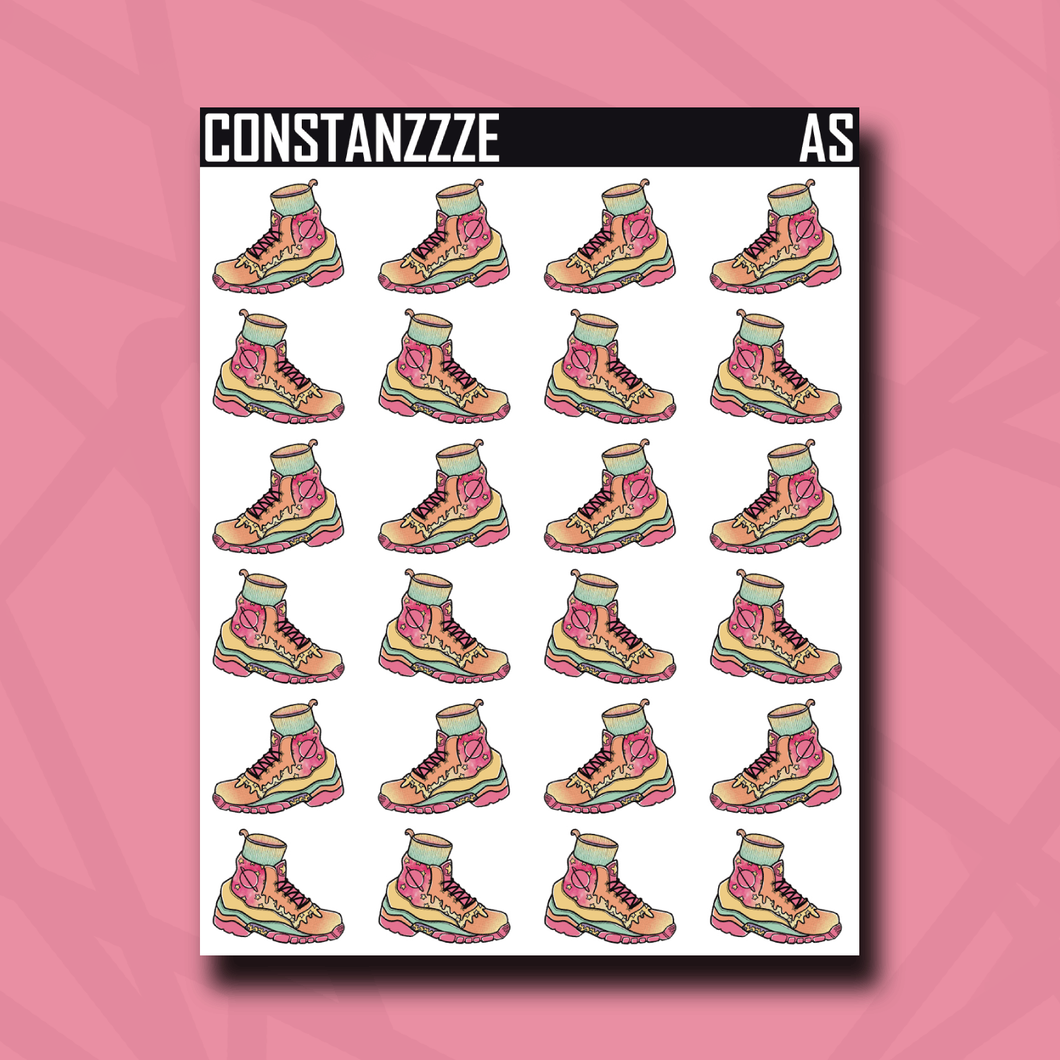 Andromeda Space Shoes Sticker Sheet