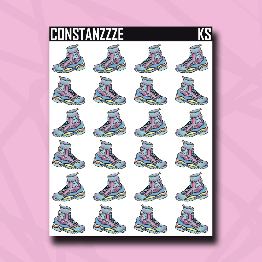Kandi Galaxy Space Shoes Sticker Sheet