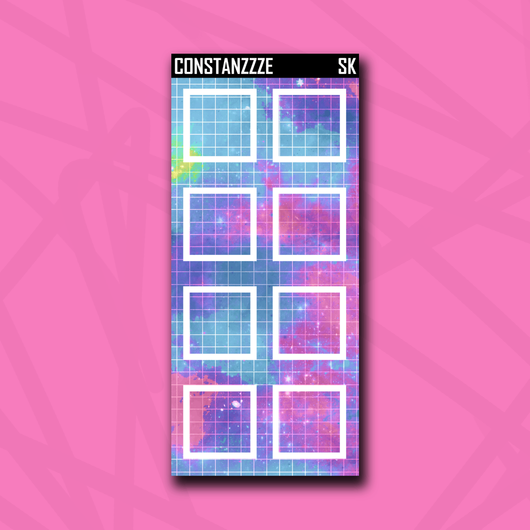 Space Kandi Grid Large Sticky Notes