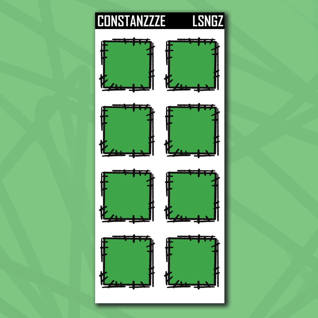 Green Zombie Large Sticky Notes