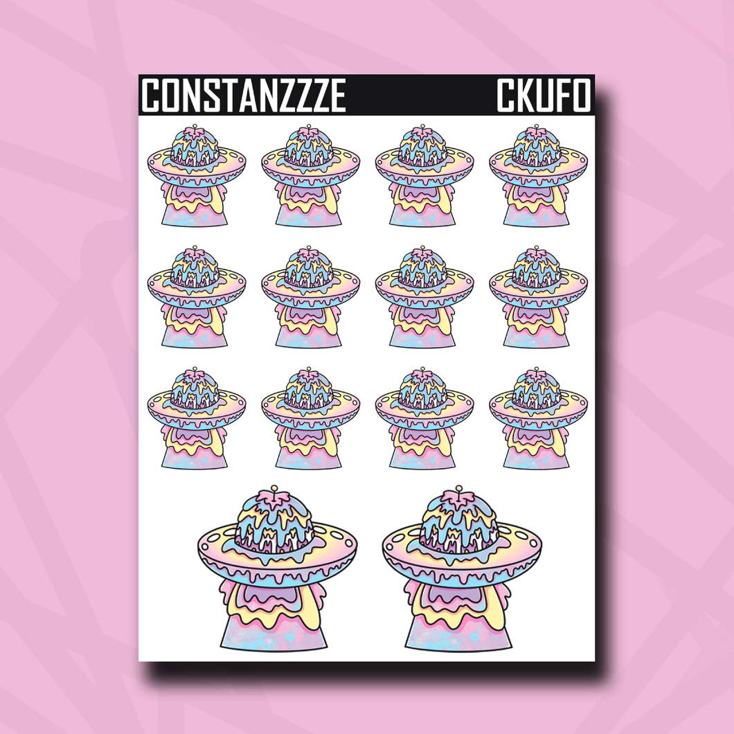 Cotton Kandi UFO Sticker Sheet
