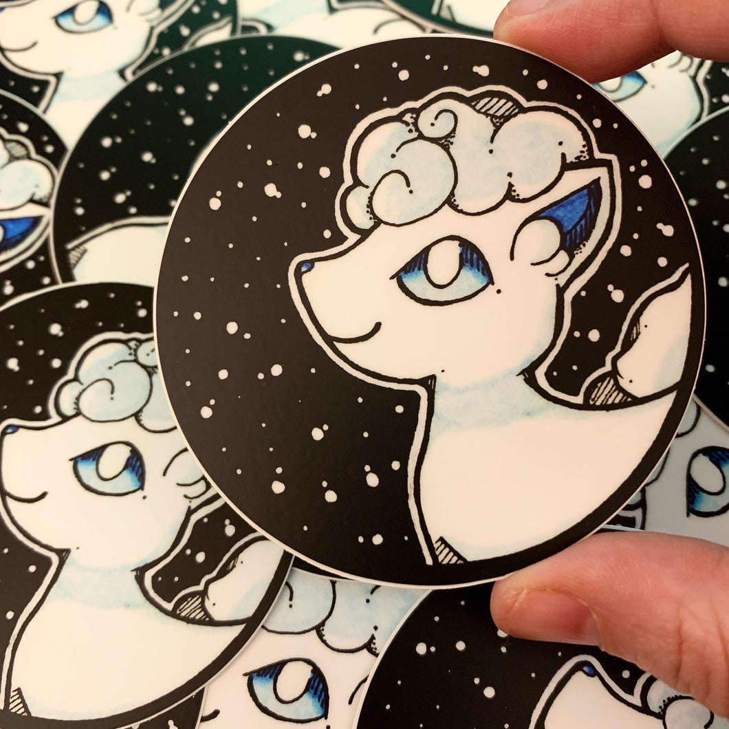 Ice Fox Vinyl Sticker