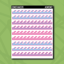 Load image into Gallery viewer, A5 Wave Washi Strip Sticker Sheet
