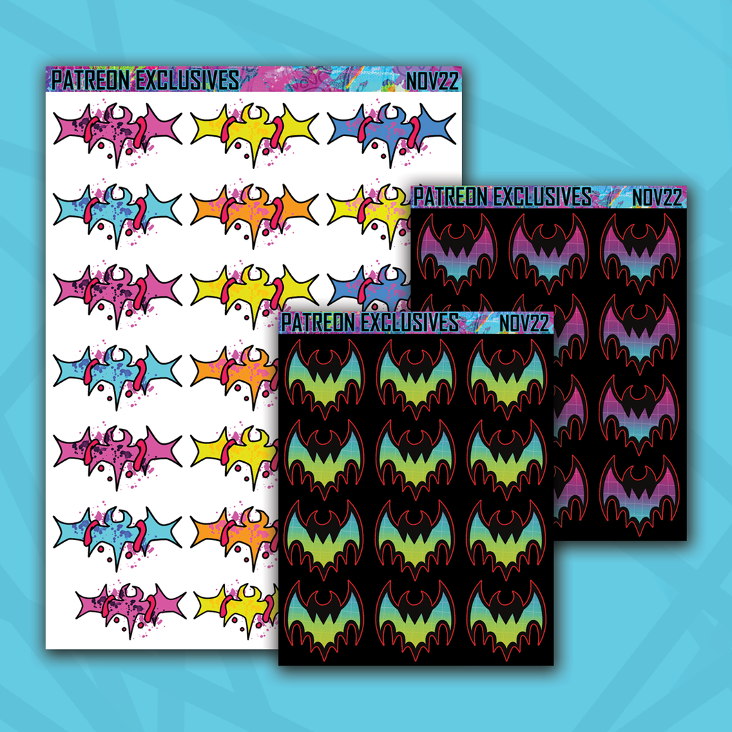 Spooky All Year Battie Deco Sticker Sheets