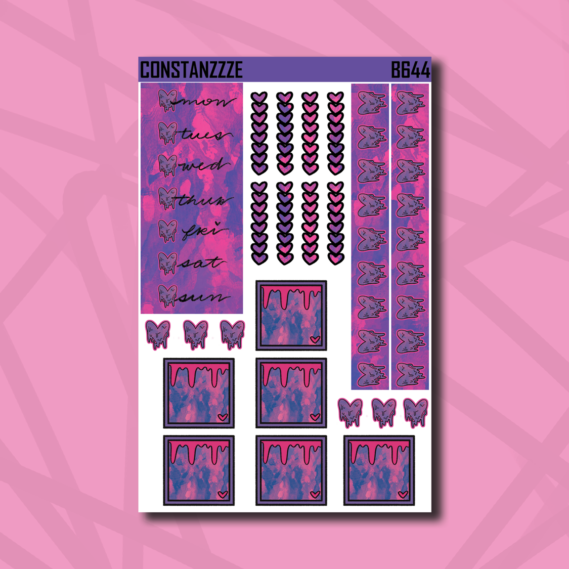 Bi Ice Cream B6 Sticker Kit – Constanzzze
