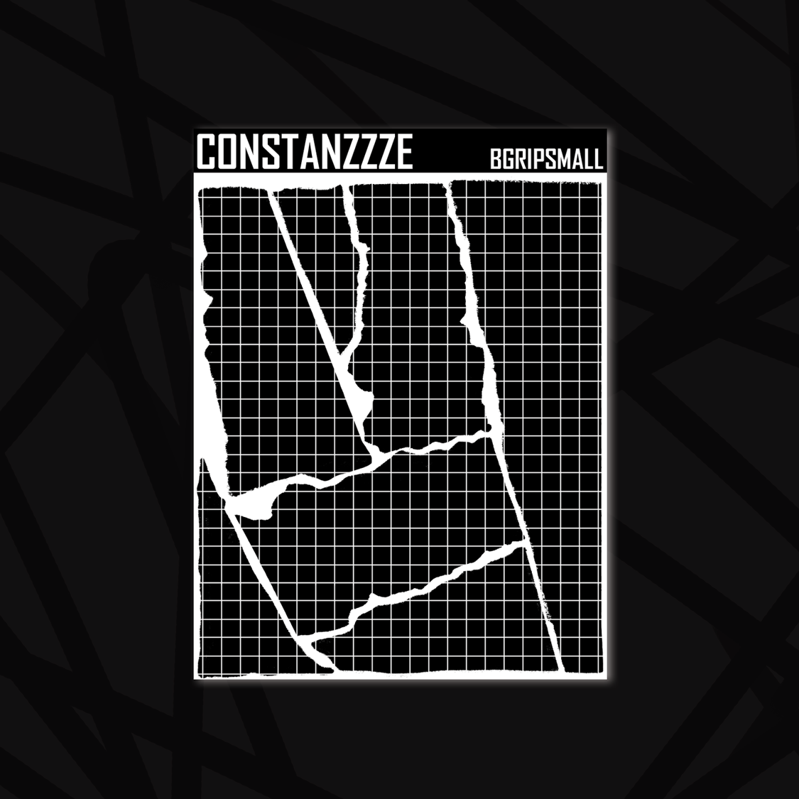 Small Black Grid Rippies Sticker Sheet – Constanzzze