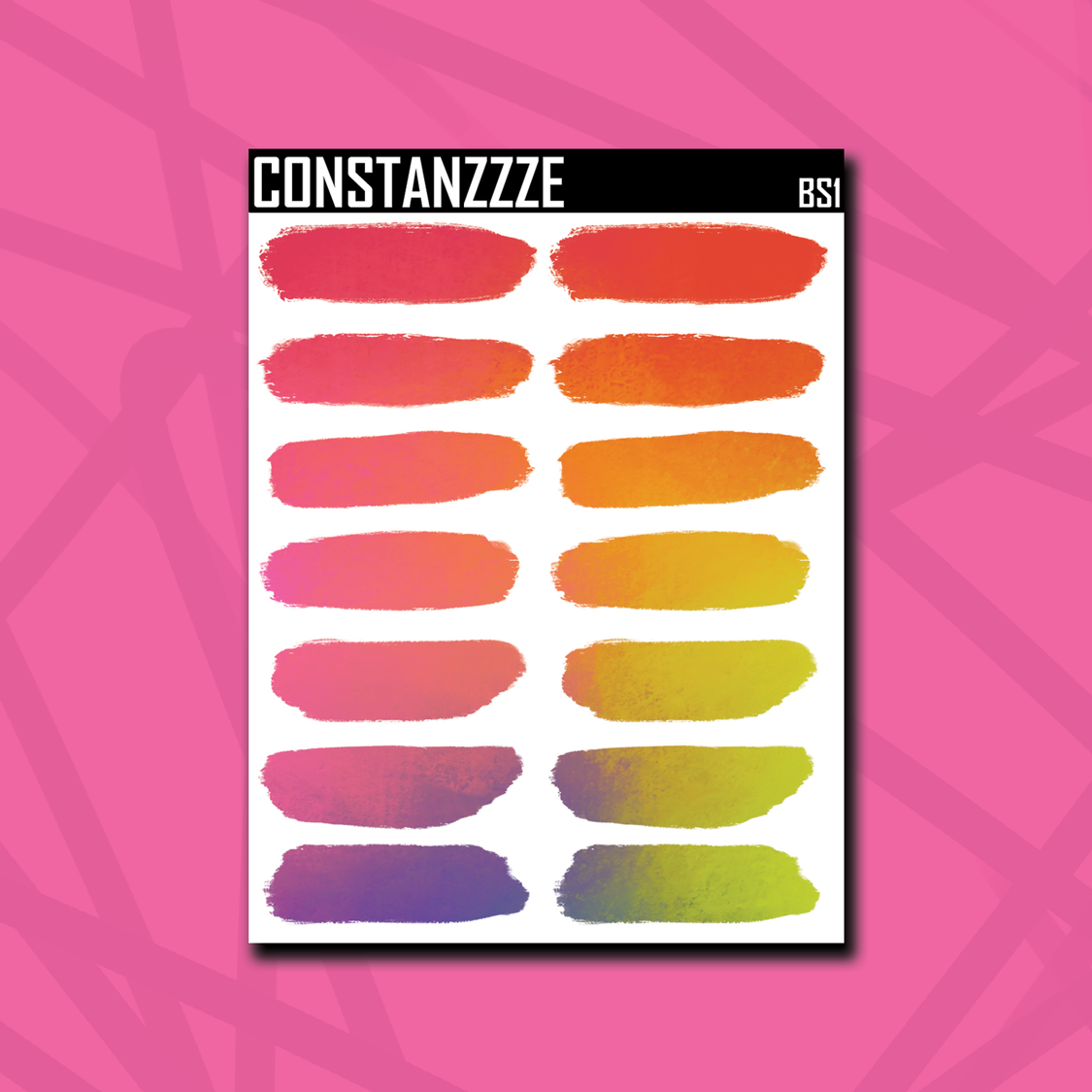 Bright Swatch Sticker Sheet – Constanzzze