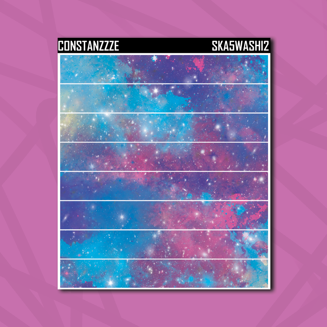 Dark Space Kandi A5 Washi Strip Sticker Sheet