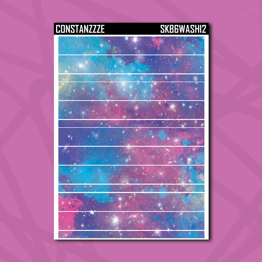 Dark Space Kandi B6 Washi Strip Sticker Sheet