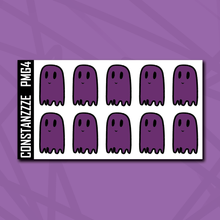 Load image into Gallery viewer, Purple Moon Ghostie Notes Sticker Sheet
